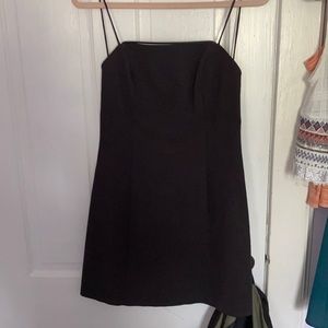 Black mini dress